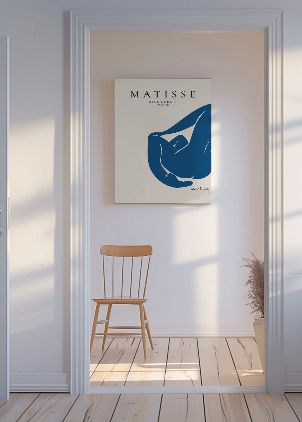 Blå figur illustration i hvilende positur