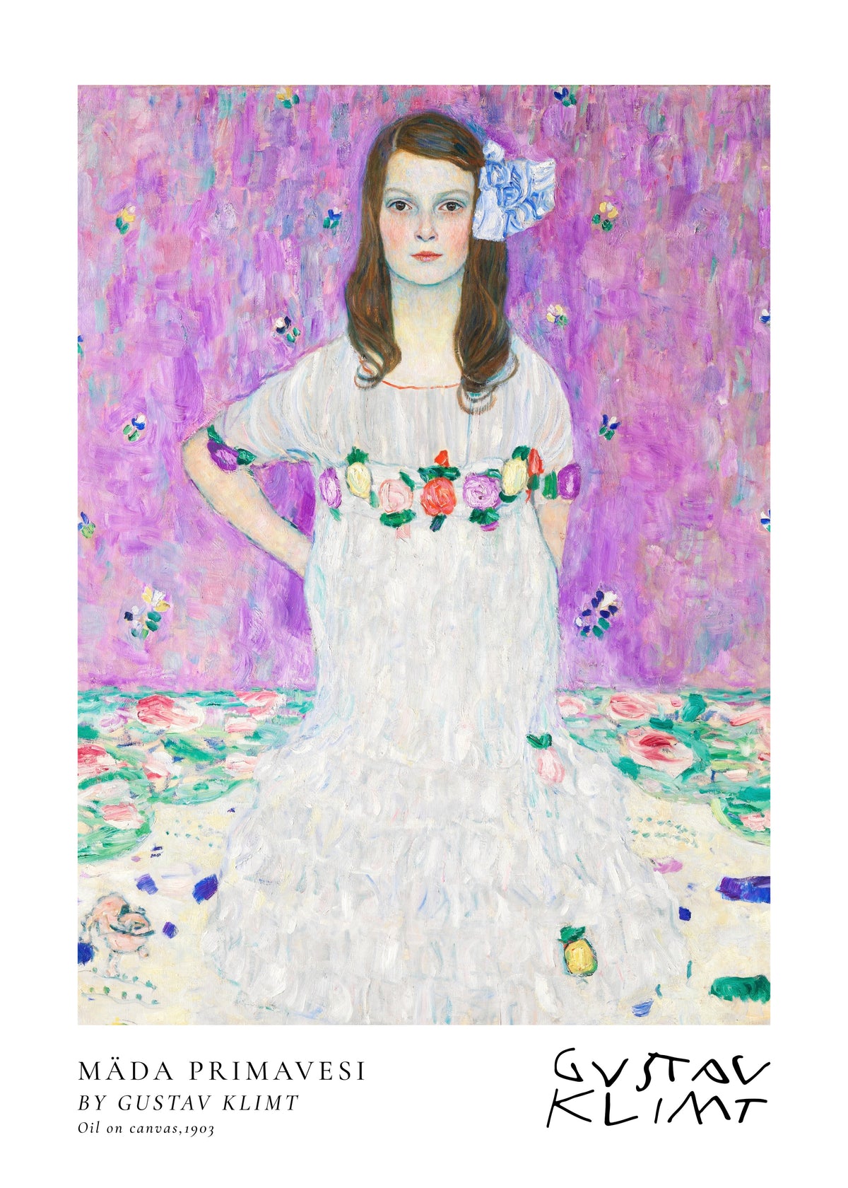 Ma?da Primavesi by Gustav Klimt - Unframed art print