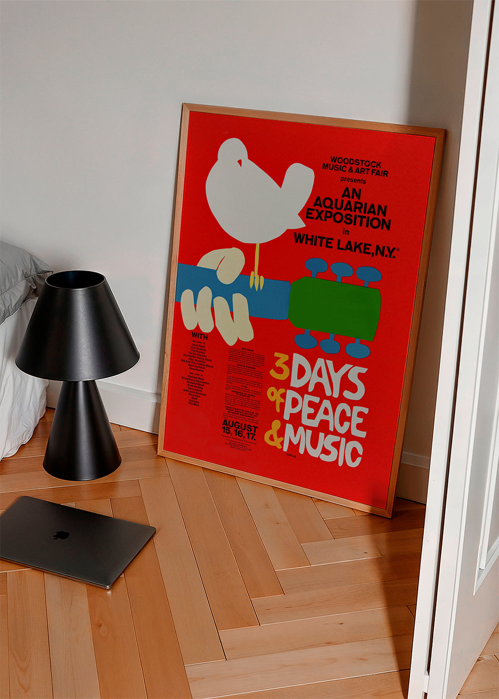 Vintage plakat Woodstock 3 Days of Peace