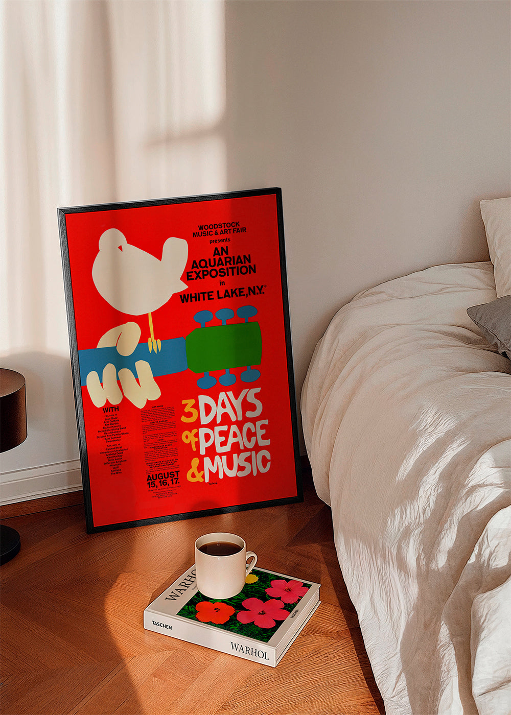 Vintage plakat Woodstock 3 Days of Peace