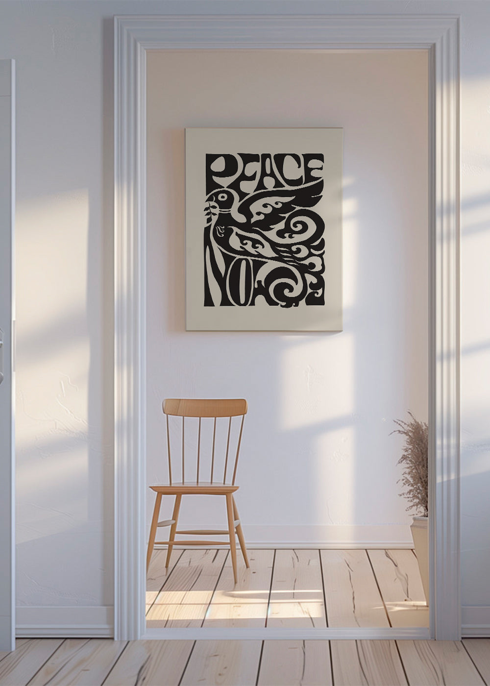 Vintage plakat Due og 70'ernes typografi