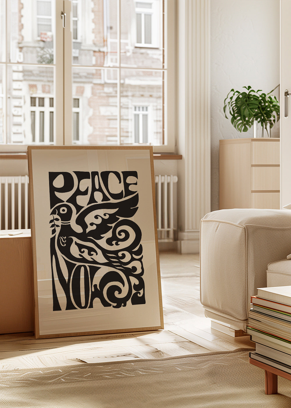 Vintage plakat Due og 70'ernes typografi
