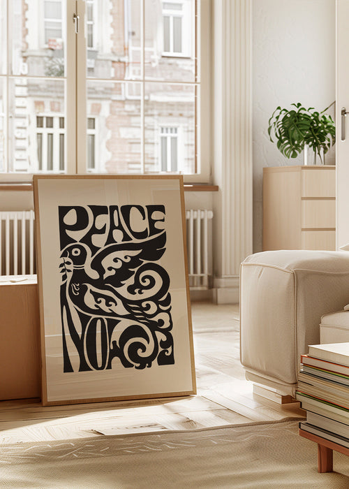 Vintage plakat Due og 70'ernes typografi