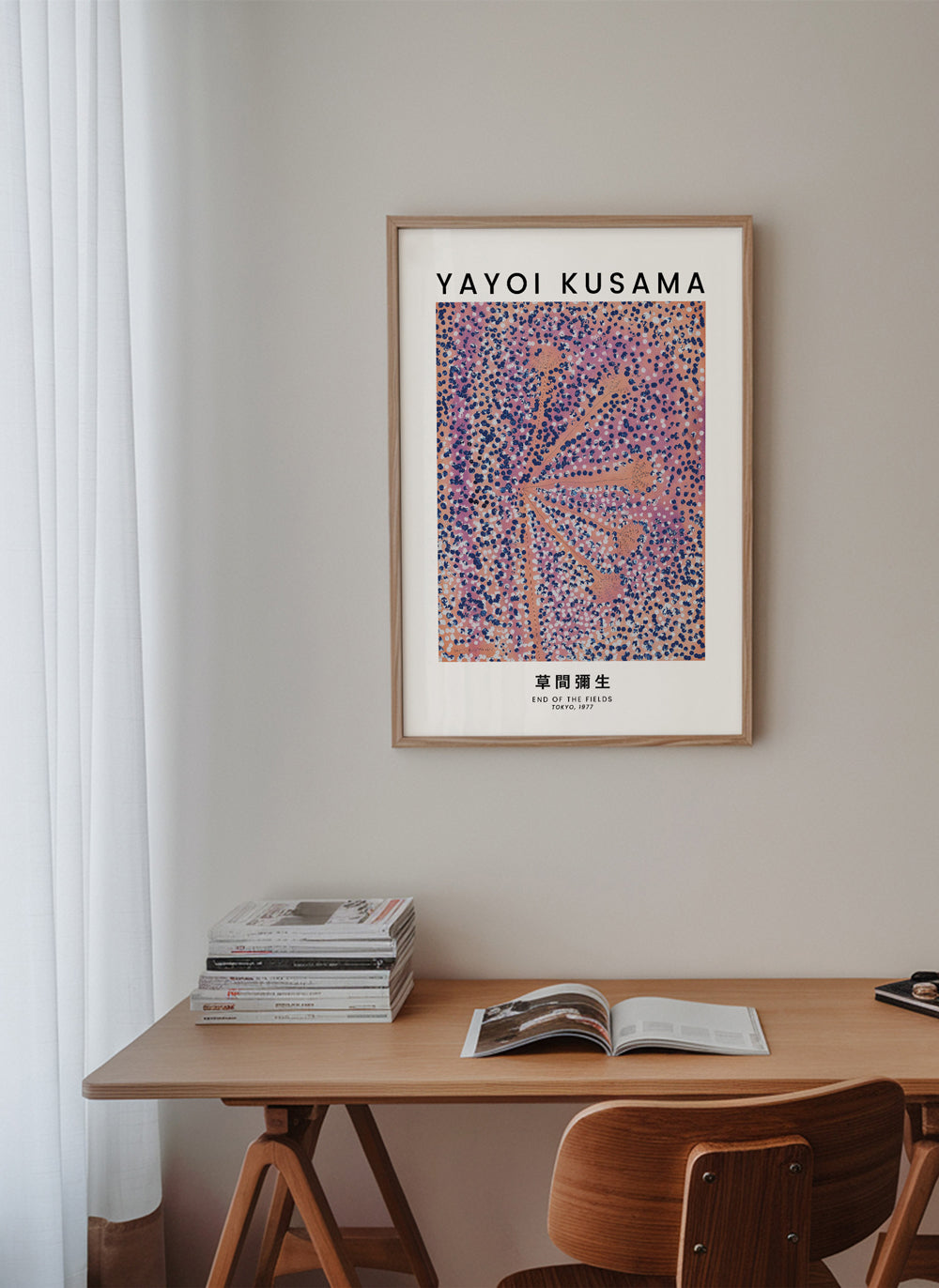 Illustrationsplakat japansk prikket