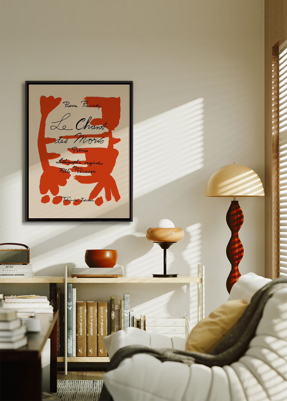 Vintage plakat typografisk rød