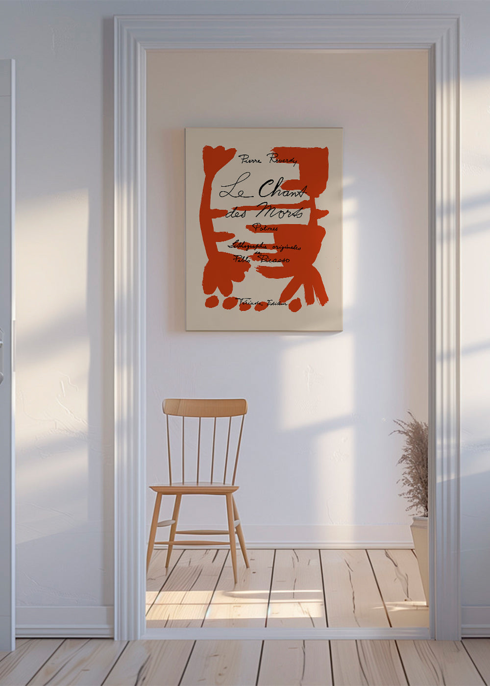Vintage plakat typografisk rød
