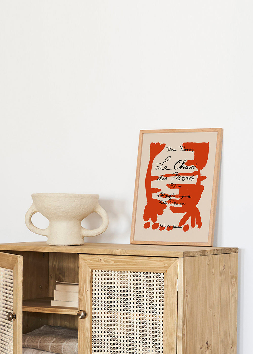 Vintage plakat typografisk rød
