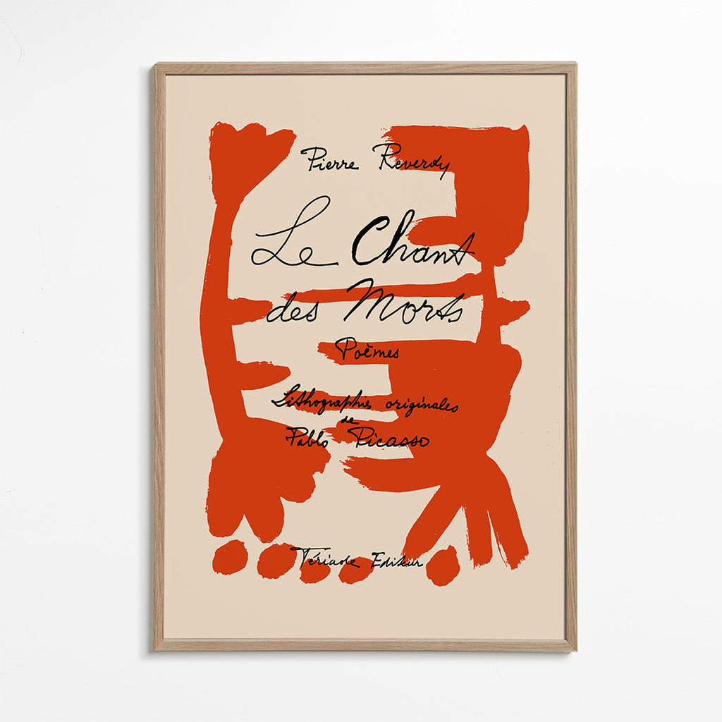 Vintage plakat typografisk rød