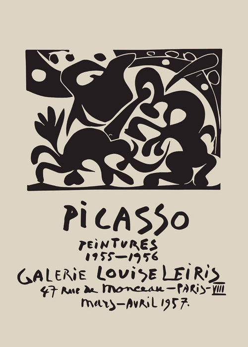 Vintage udstillingsplakat Picasso