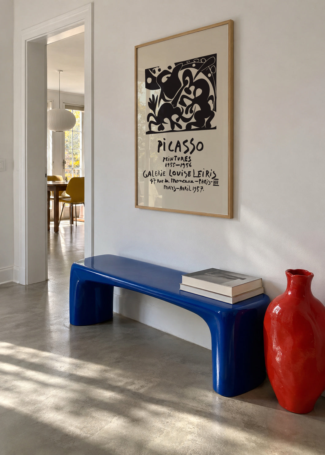 PABLO PICASSO Galerie Louise Leiris Print Poster - Framed poster in an interior