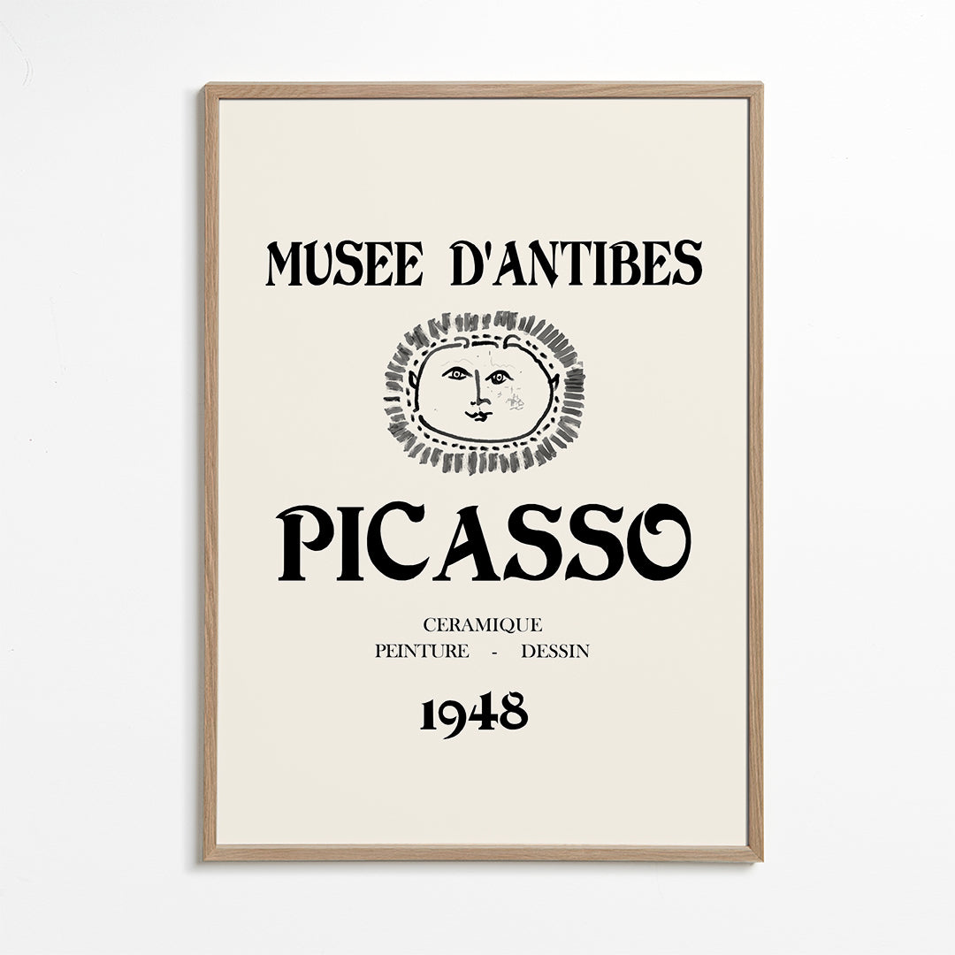 Vintage plakat Musée d'Antibes Picasso 1948