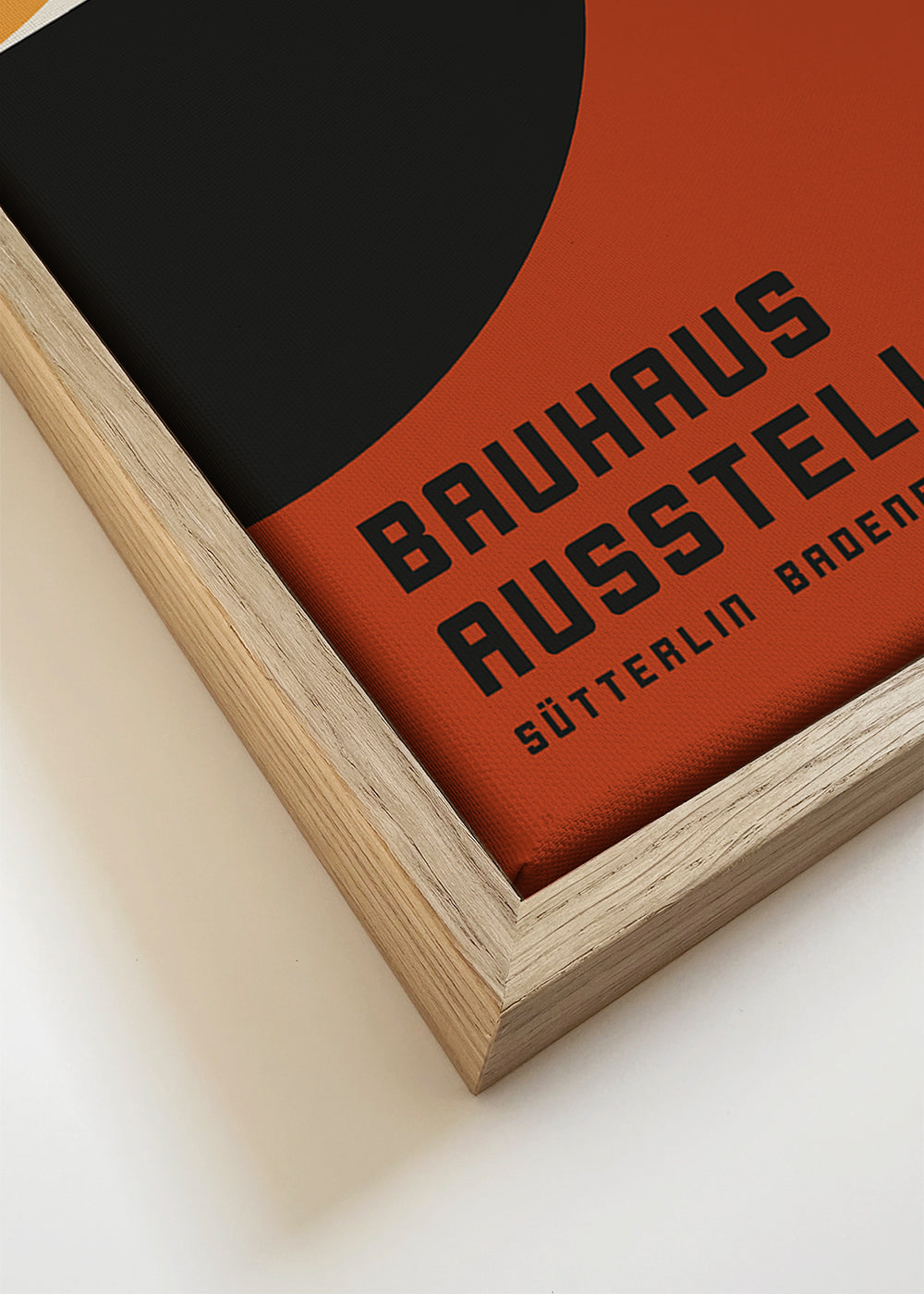 Vintage Bauhaus plakat med geometriske former
