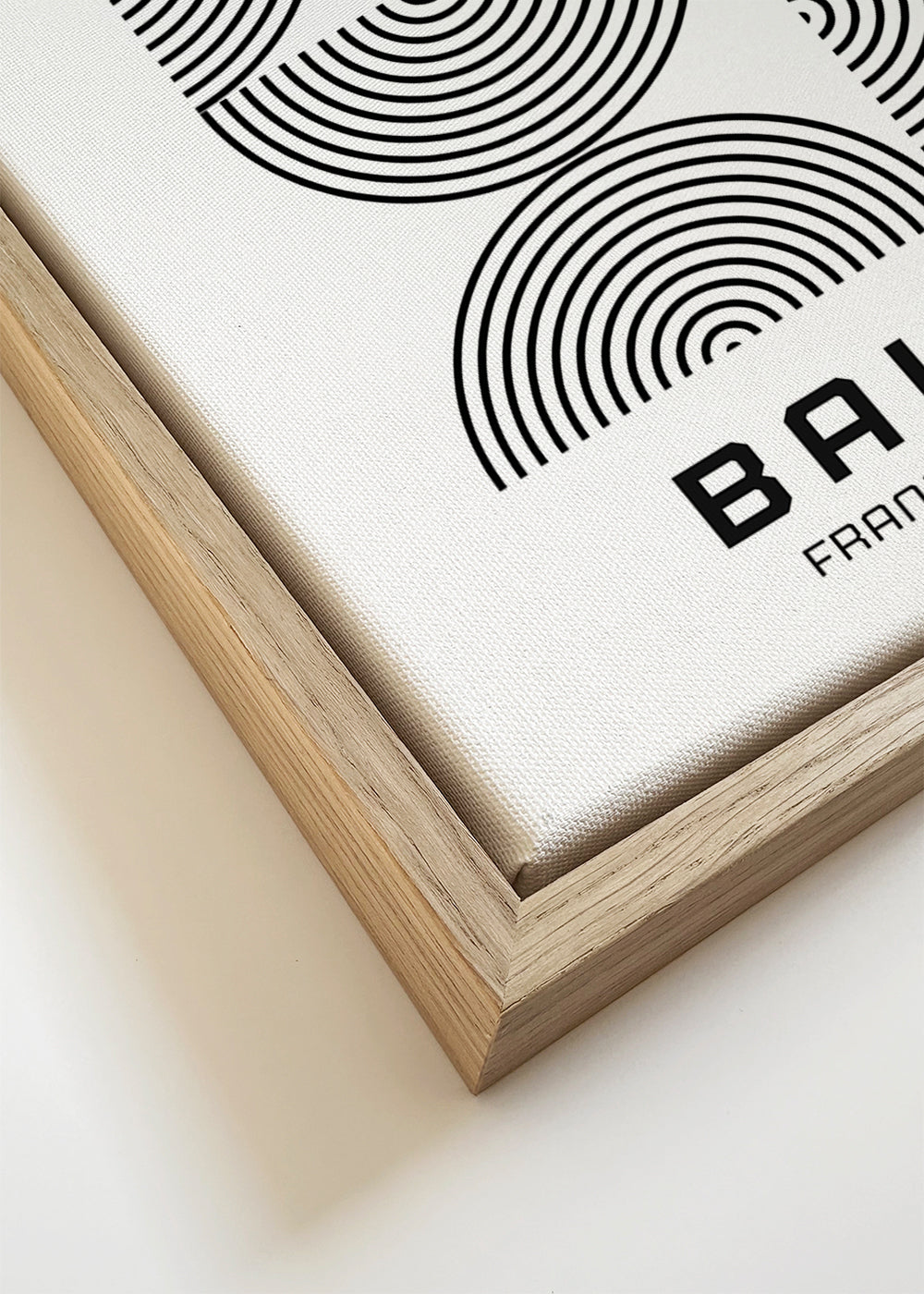 Geometrisk plakat Bauhaus koncentriske cirkler