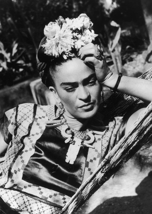 Vintage portrætfotografi af Frida Kahlo