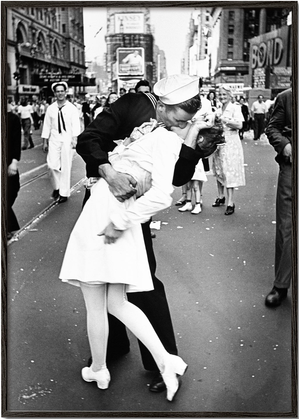 Vintage plakat: kys i Times Square 1945