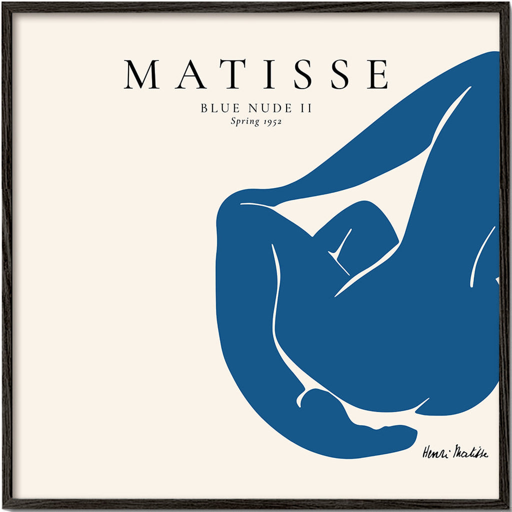 Blue Nude II illustration med minimalistisk figur