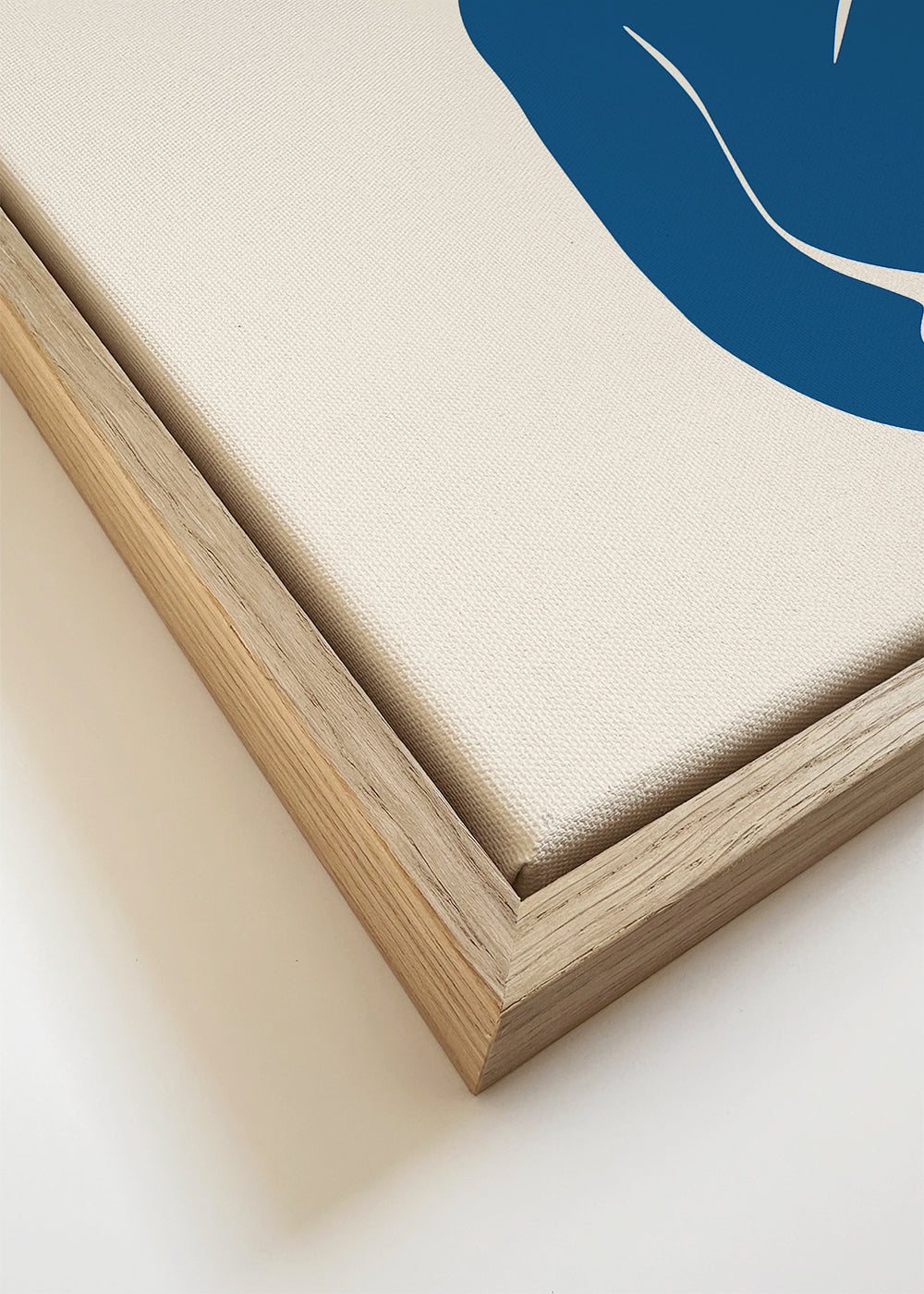 Blue Nude II illustration med minimalistisk figur