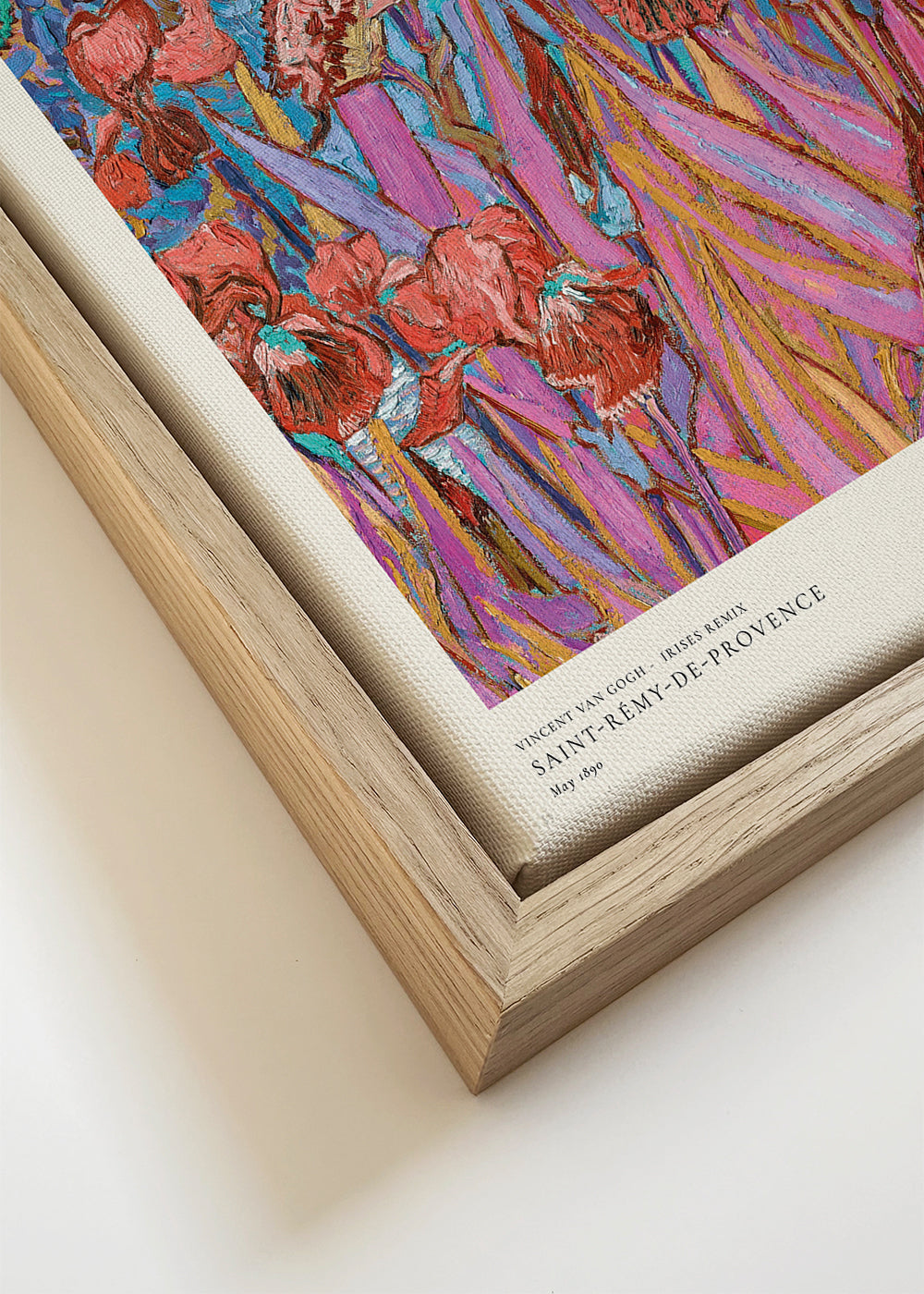 Botanisk plakat: Iris i postimpressionistisk stil