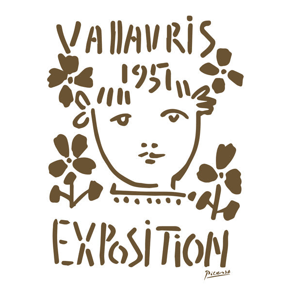 Vintage plakat Vallauris Exposition 1951