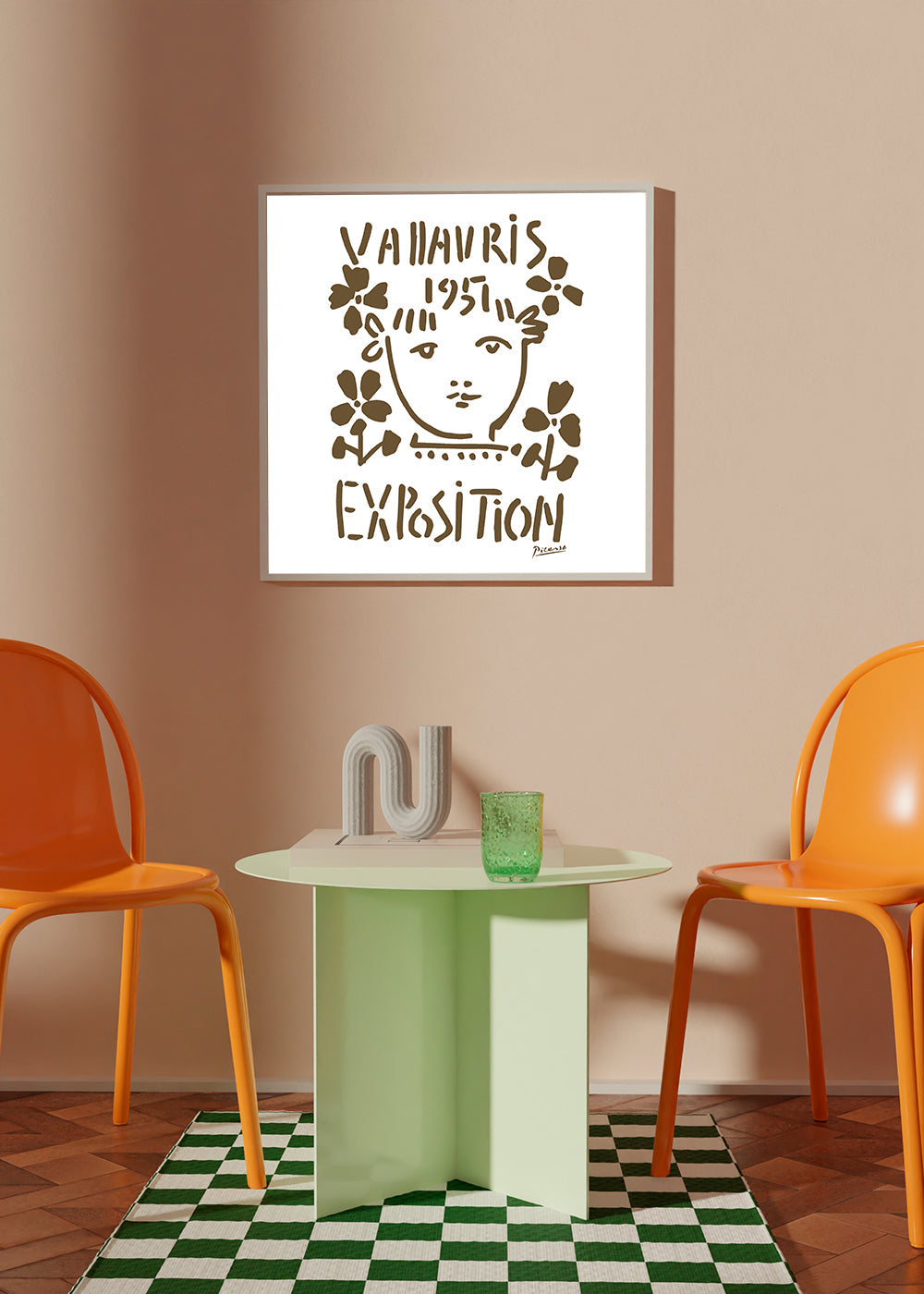 Vintage plakat Vallauris Exposition 1951