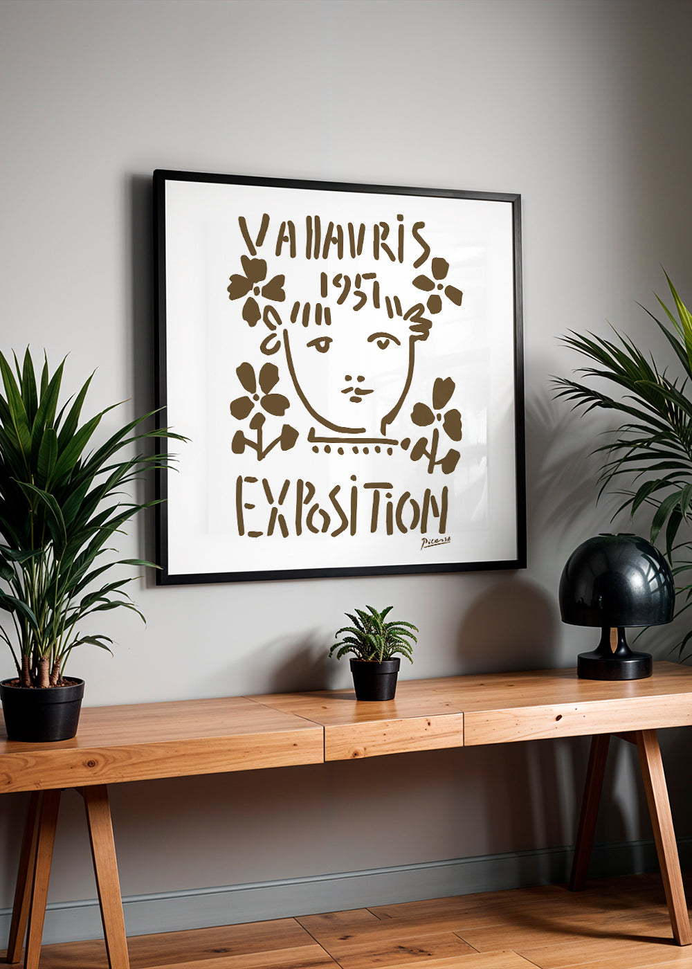 Vintage plakat Vallauris Exposition 1951