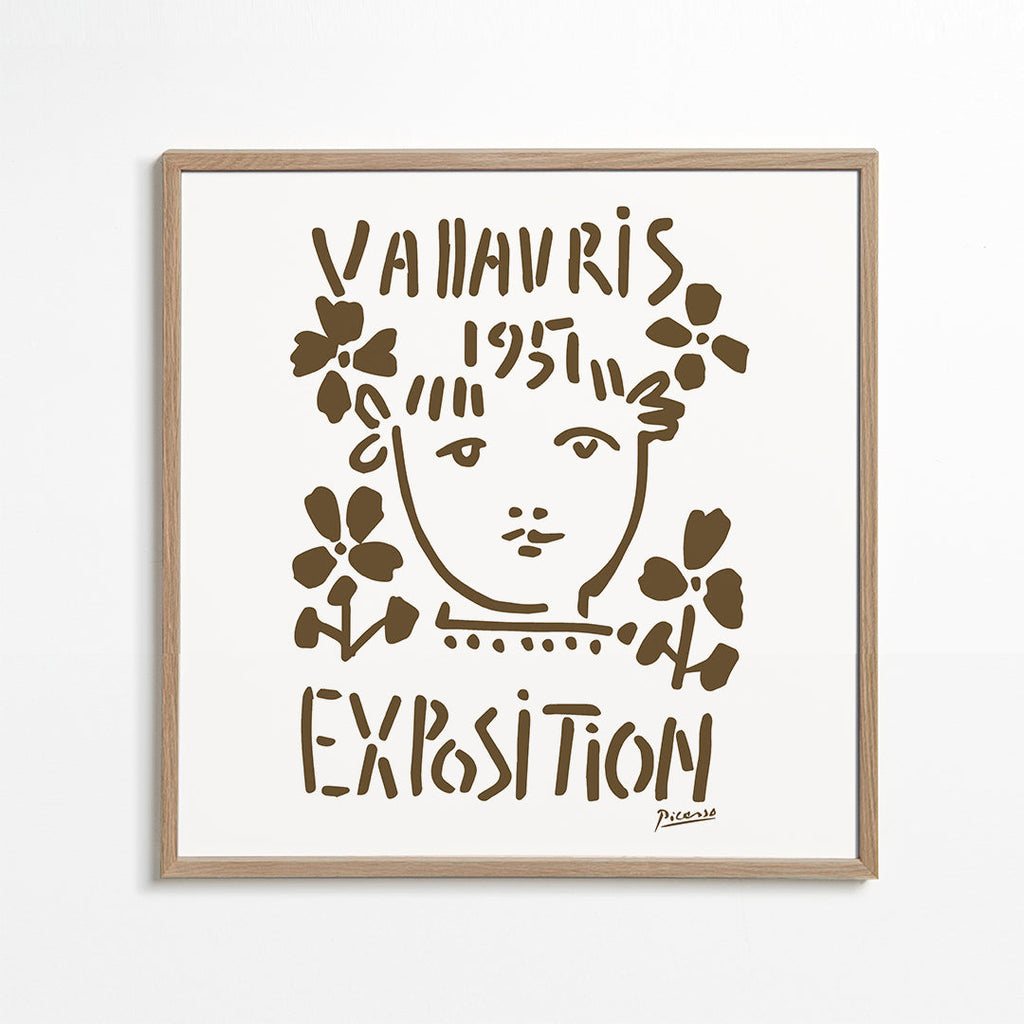 Vintage plakat Vallauris Exposition 1951
