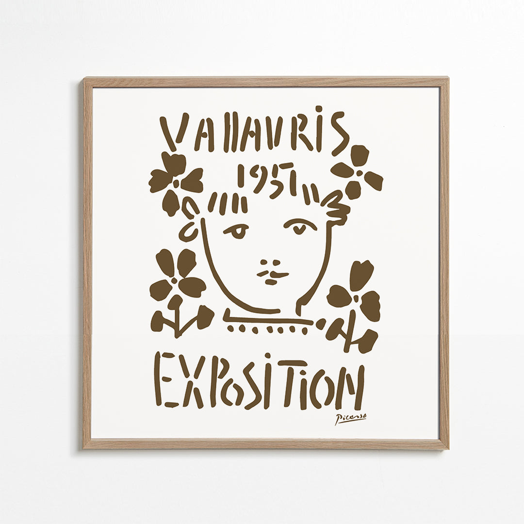 Vintage plakat Vallauris Exposition 1951