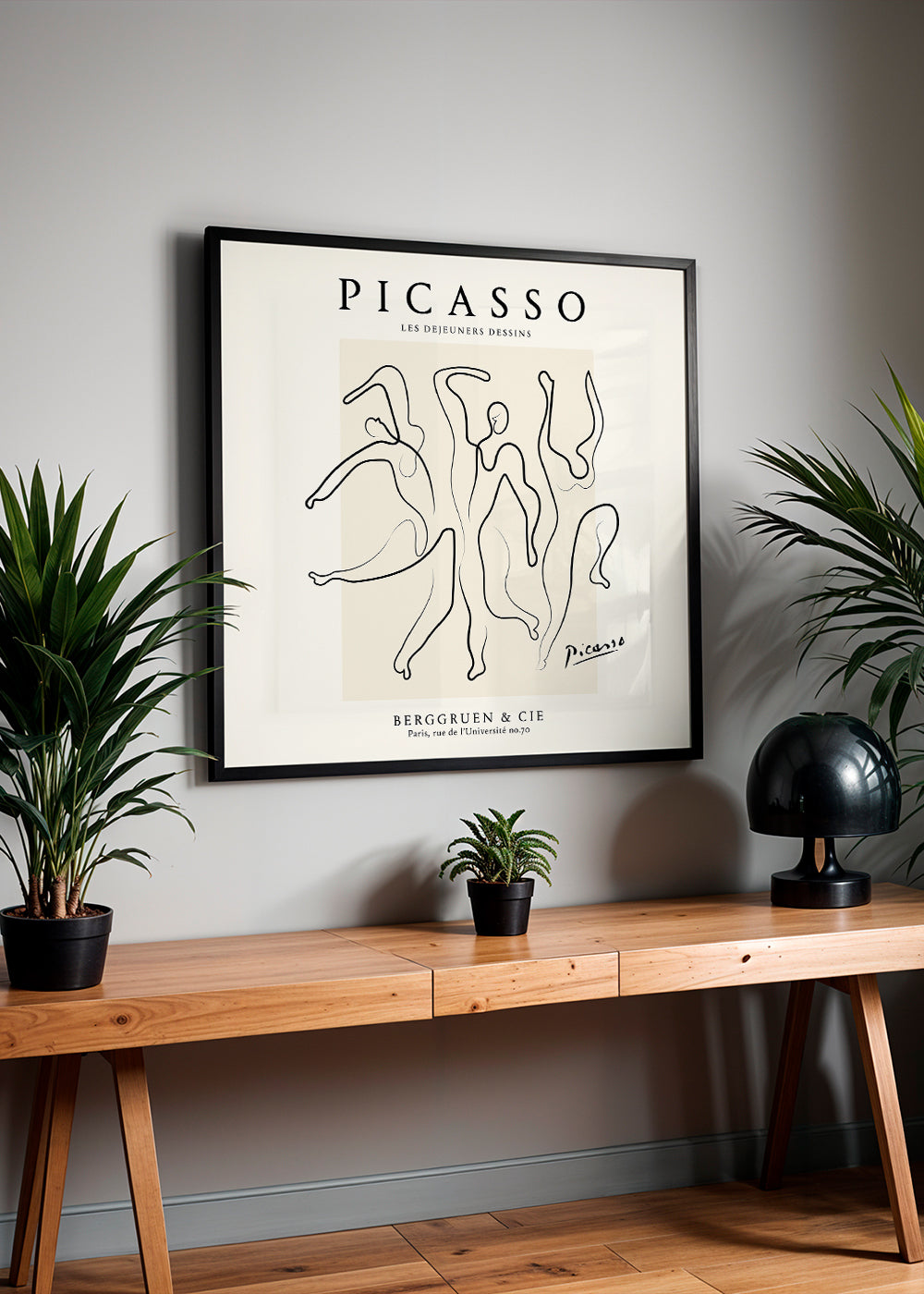 Illustration af dansende figurer i ét strejf