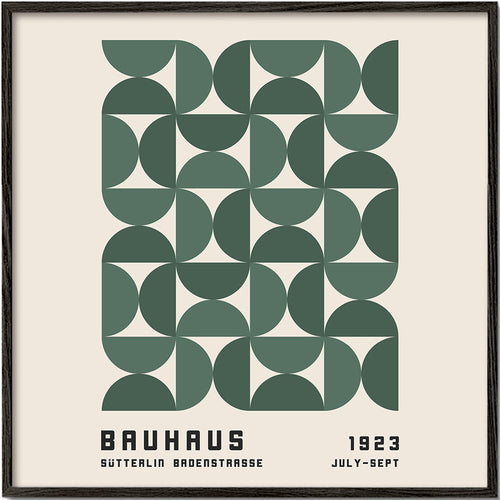 Geometrisk plakat Bauhaus grøn 1923