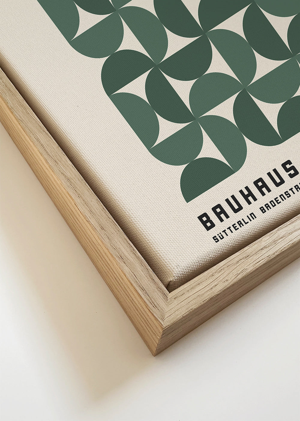 Geometrisk plakat Bauhaus grøn 1923
