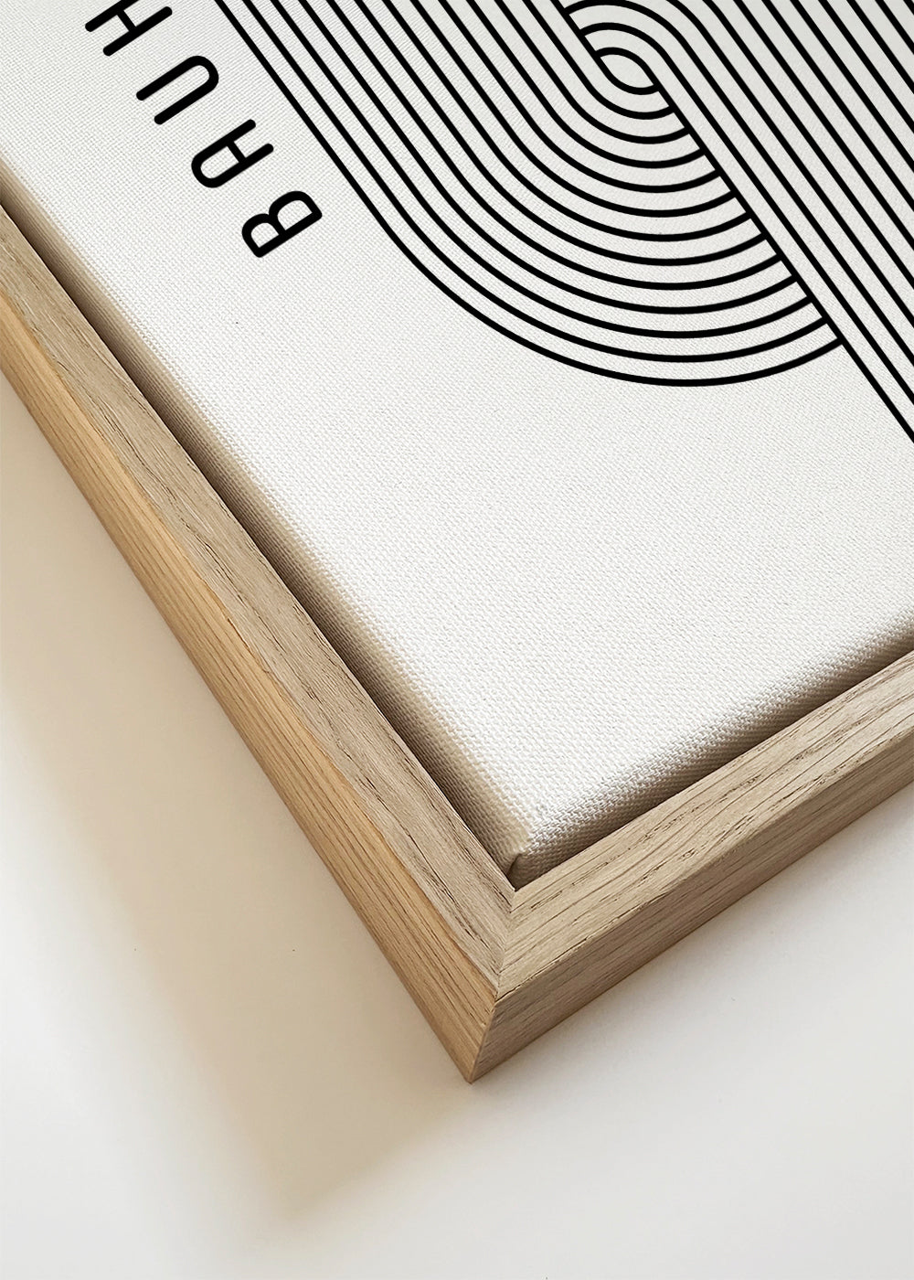 Geometrisk plakat Bauhaus bøjede linjer