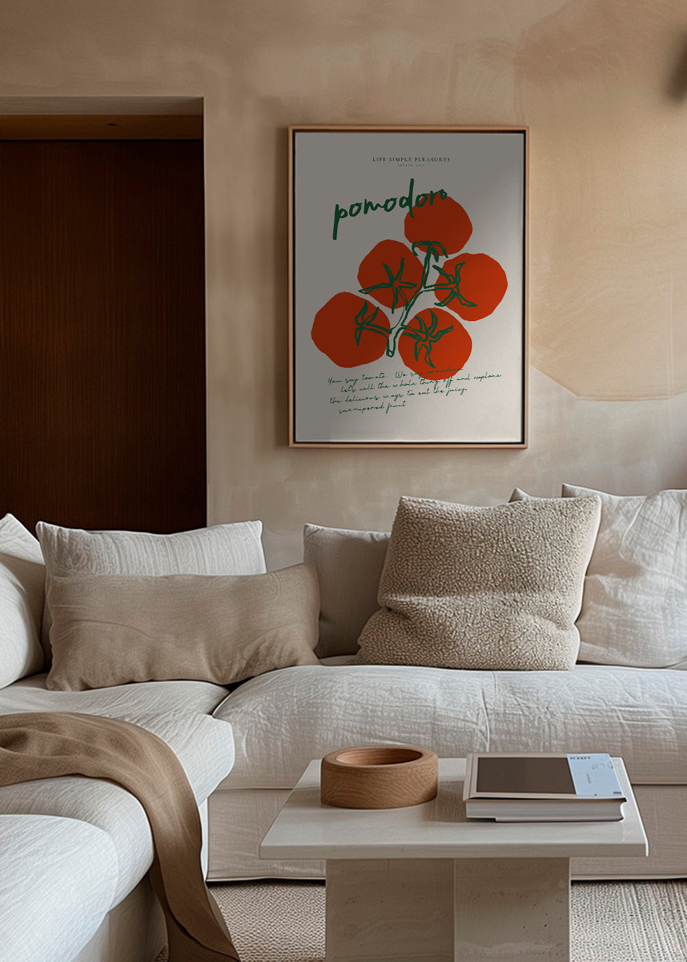 Køkkenkunst Pomodoro illustrerede tomater