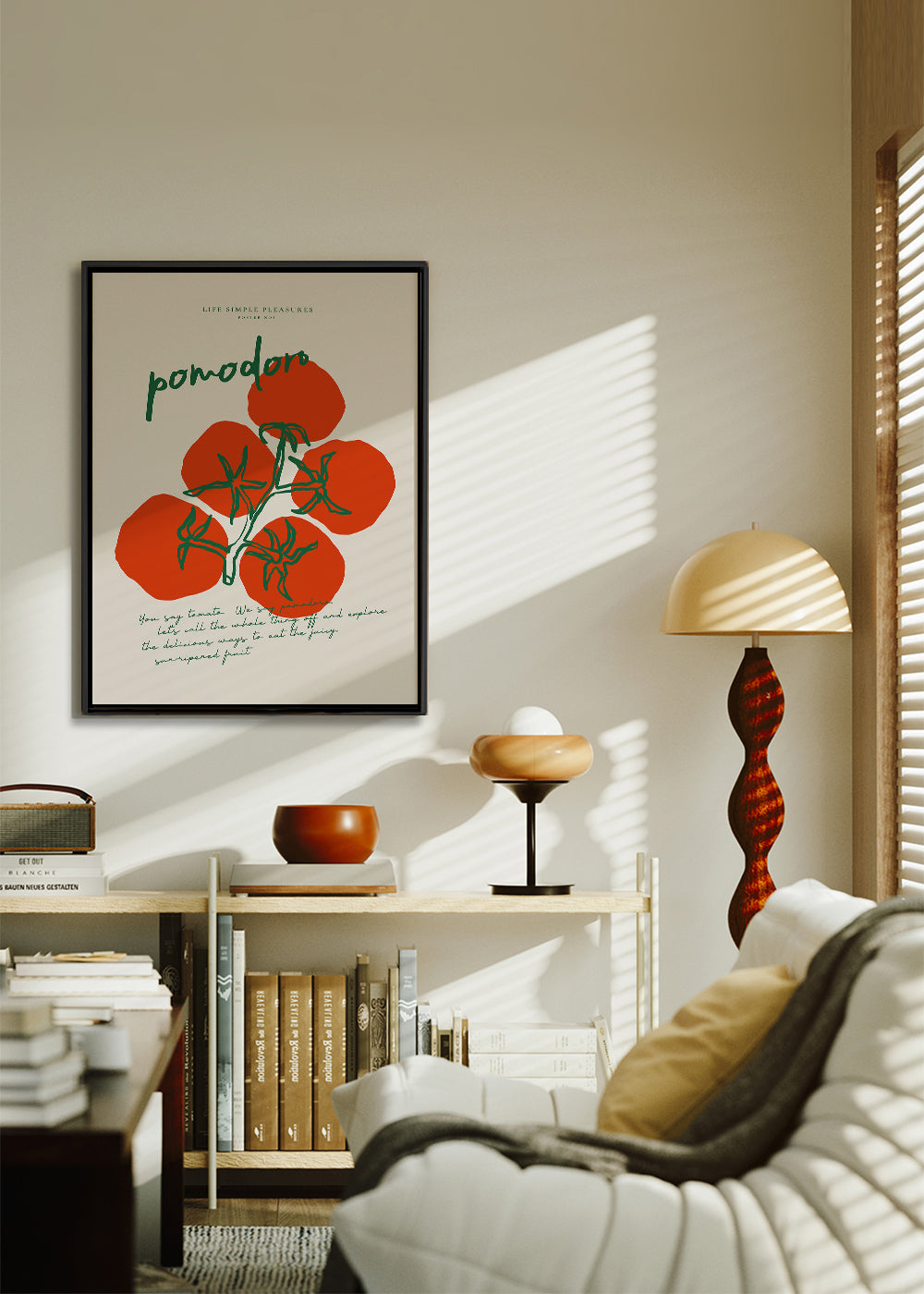 Køkkenkunst Pomodoro illustrerede tomater