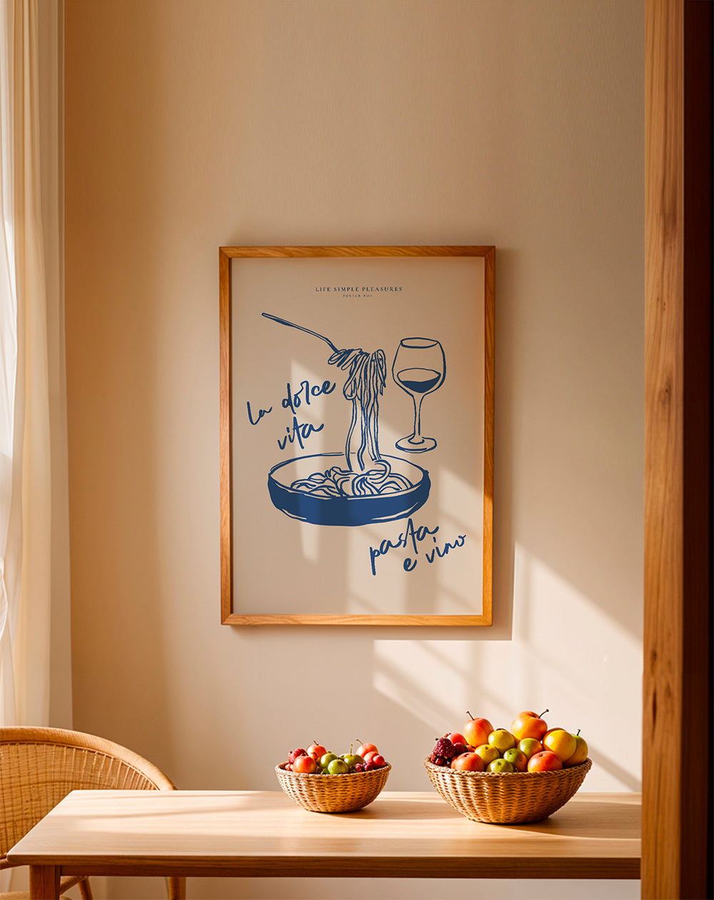 Køkkenkunst La Dolce Vita pasta og vin