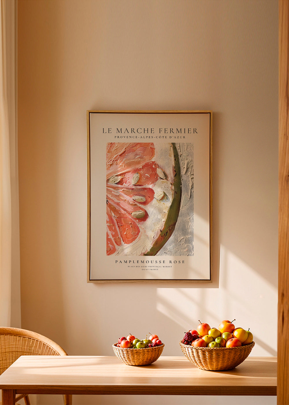 Køkkenkunst: pink grapefrugt i impasto