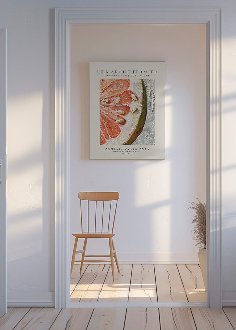 Køkkenkunst: pink grapefrugt i impasto