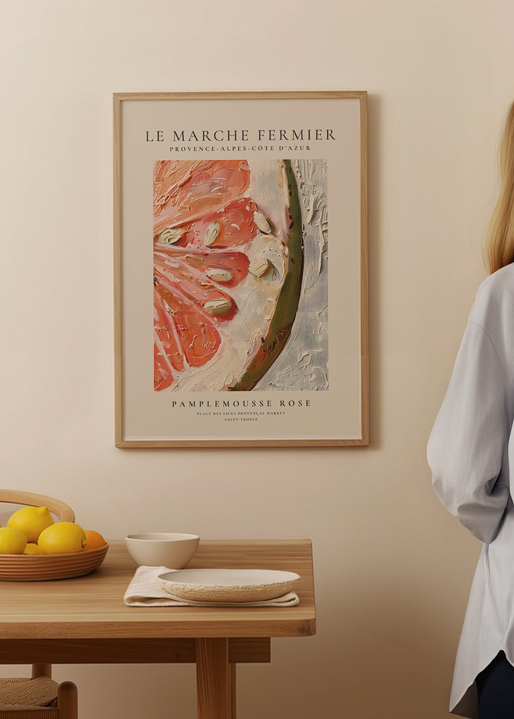 Køkkenkunst: pink grapefrugt i impasto