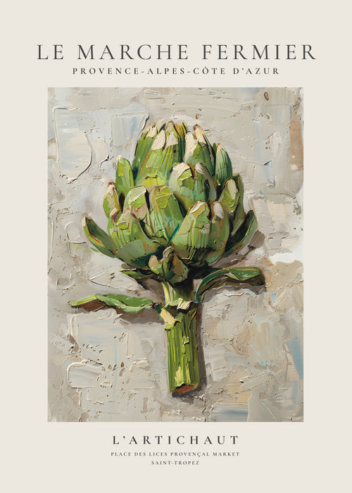 Le marche fermier - L’Artichaut - Unframed art print