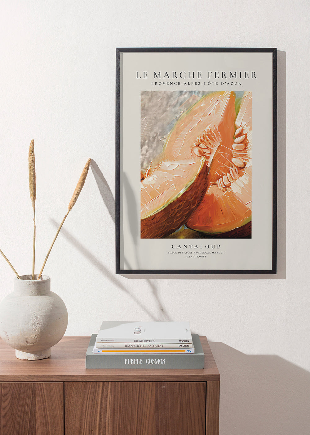 Køkkenkunst: Cantaloup markedsillustration