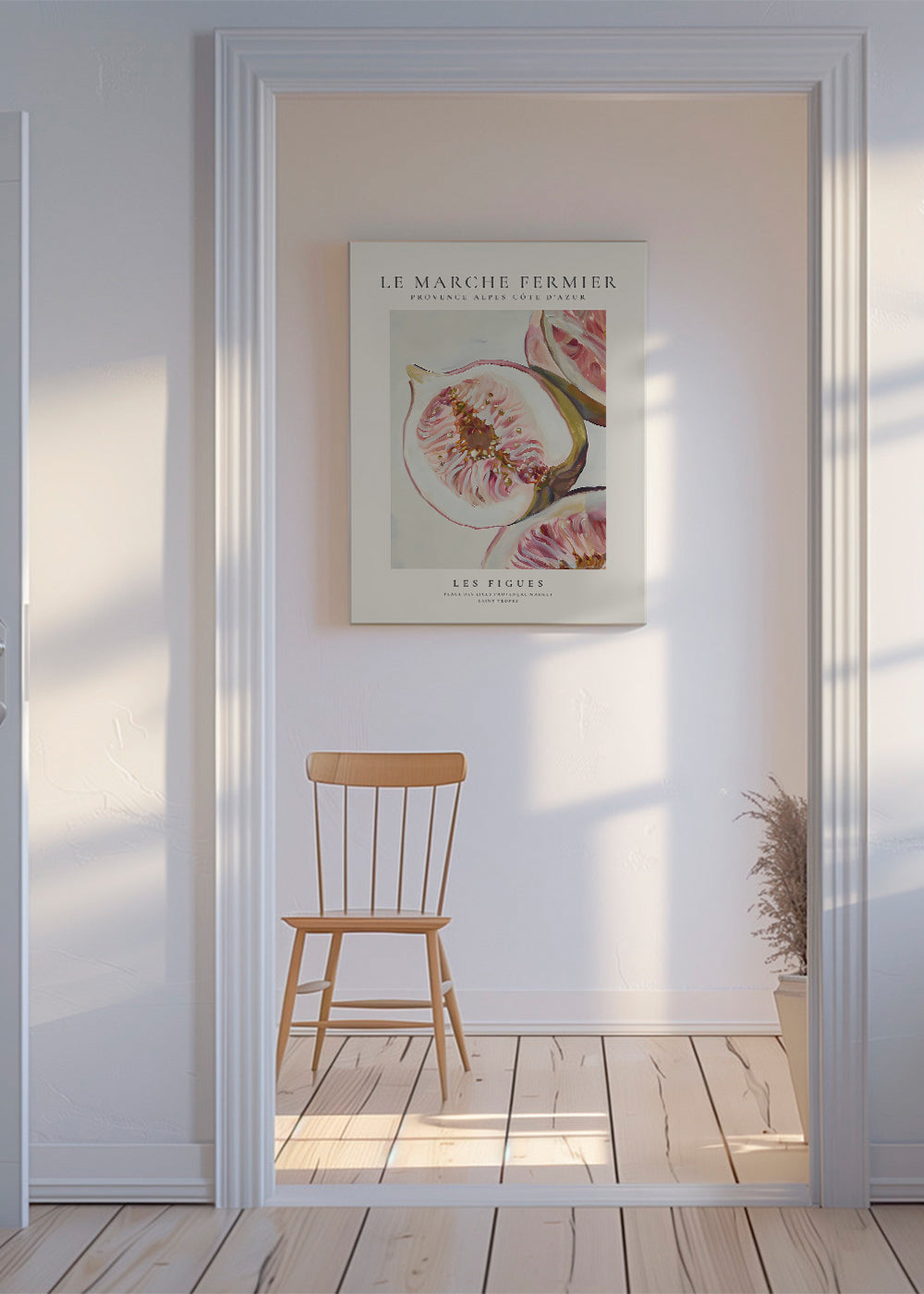 Køkkenkunst med figenillustration