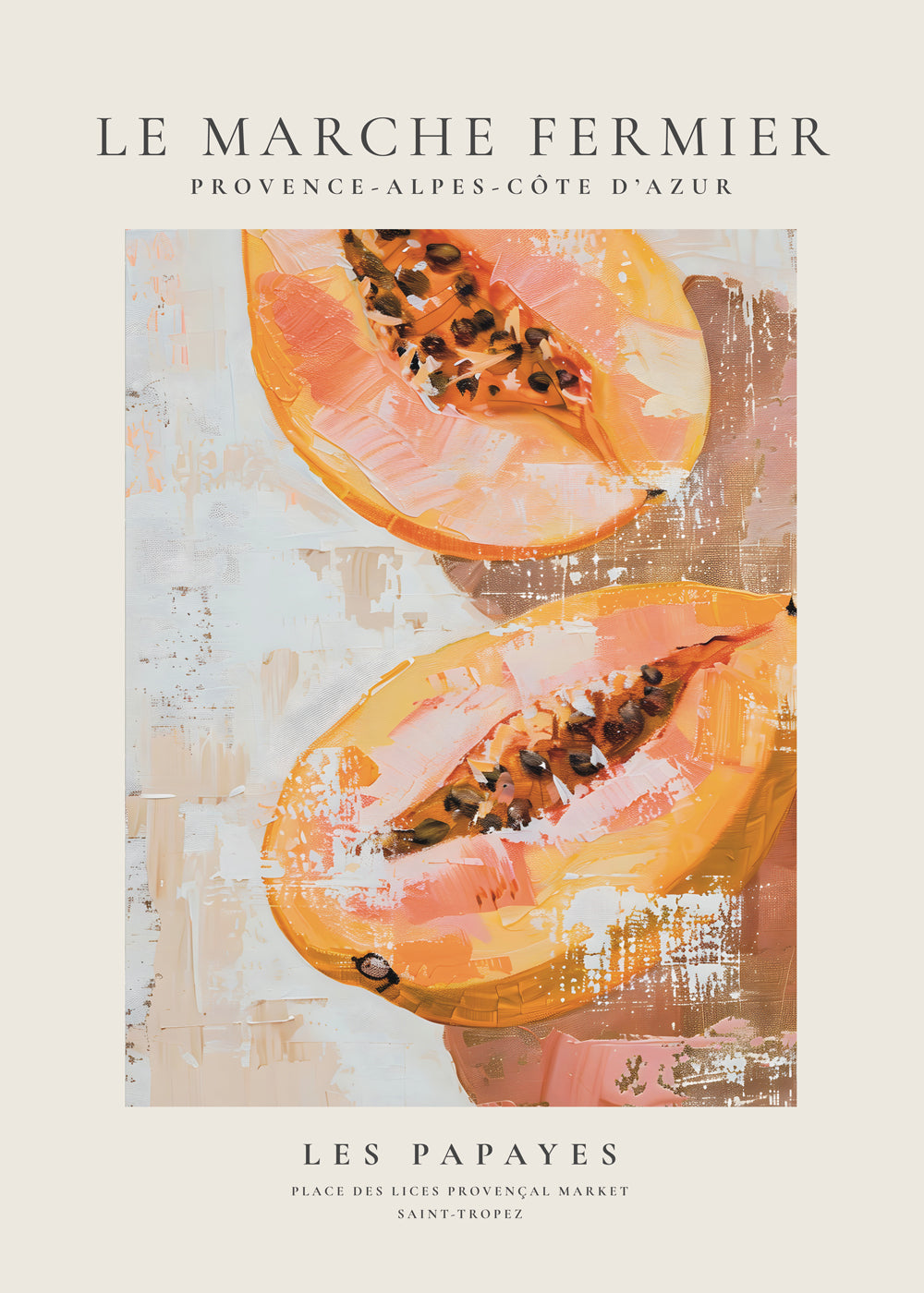 Køkkenkunst Papaya illustration