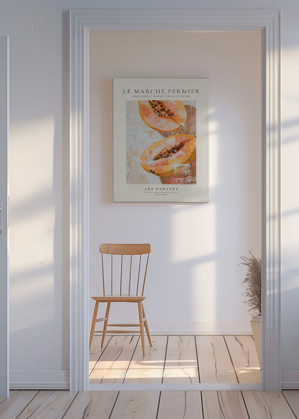 Køkkenkunst Papaya illustration