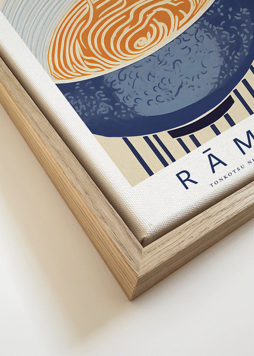 Køkkenkunst Ramen illustration i blå