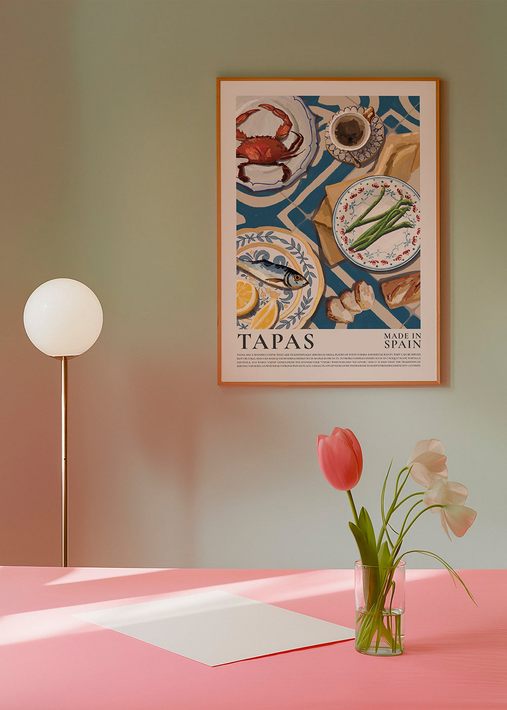 Køkkenkunst: tapas på blå dug
