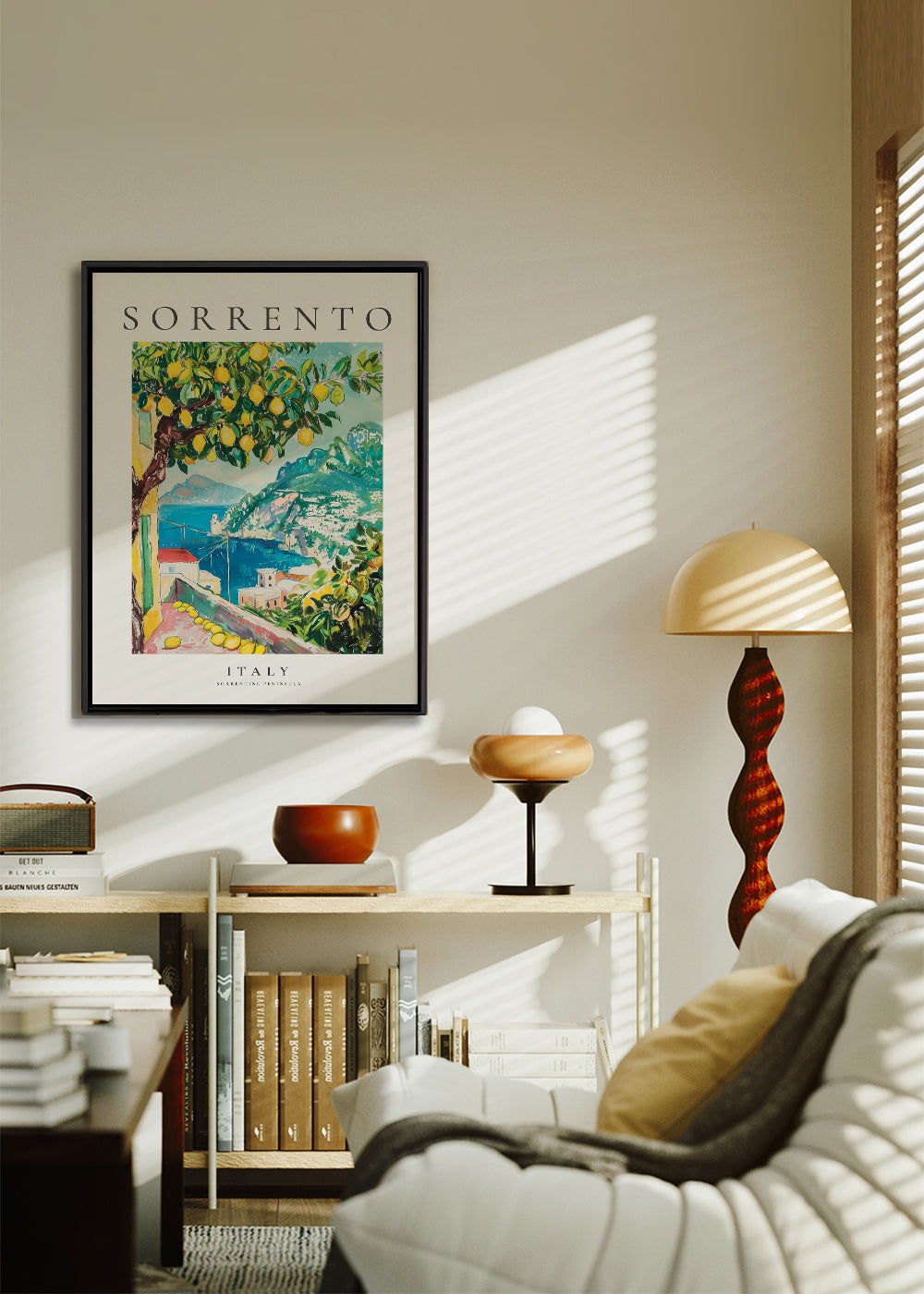 Rejseplakat: Sorrento med citrontræ