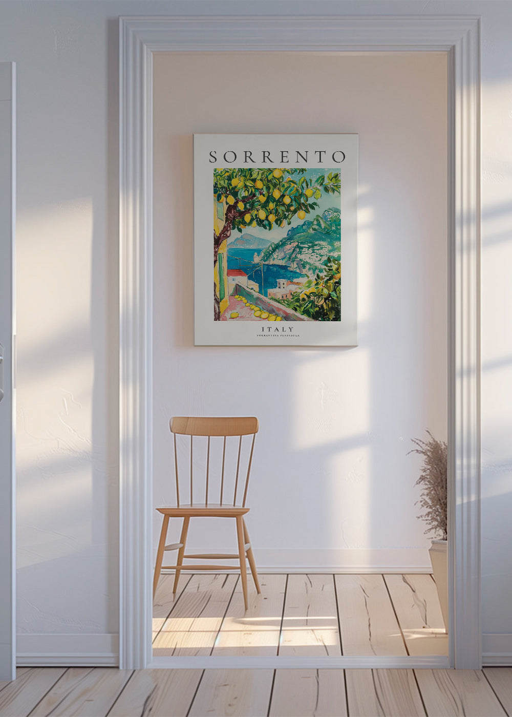 Rejseplakat: Sorrento med citrontræ
