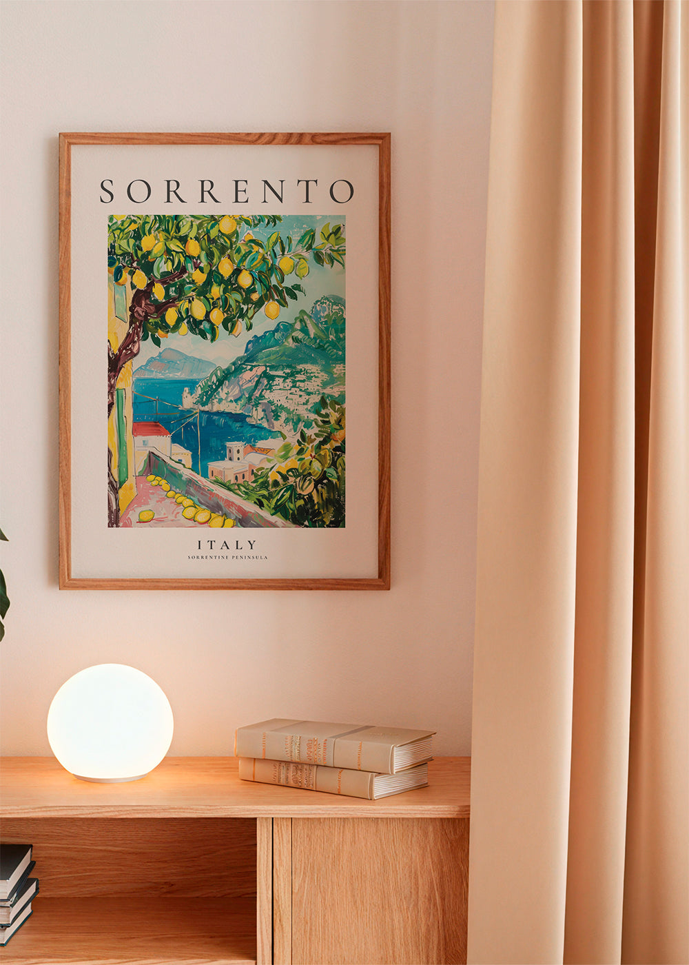 Rejseplakat: Sorrento med citrontræ