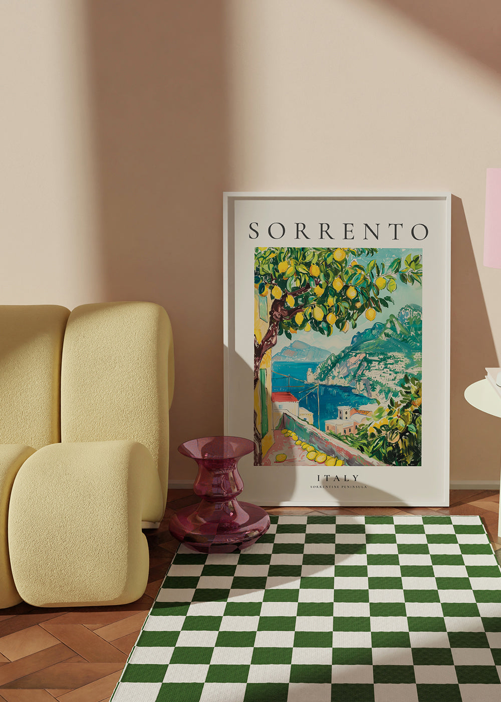 Rejseplakat: Sorrento med citrontræ