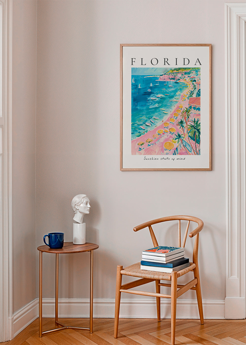 Landskabskunst: Florida strand med palmer