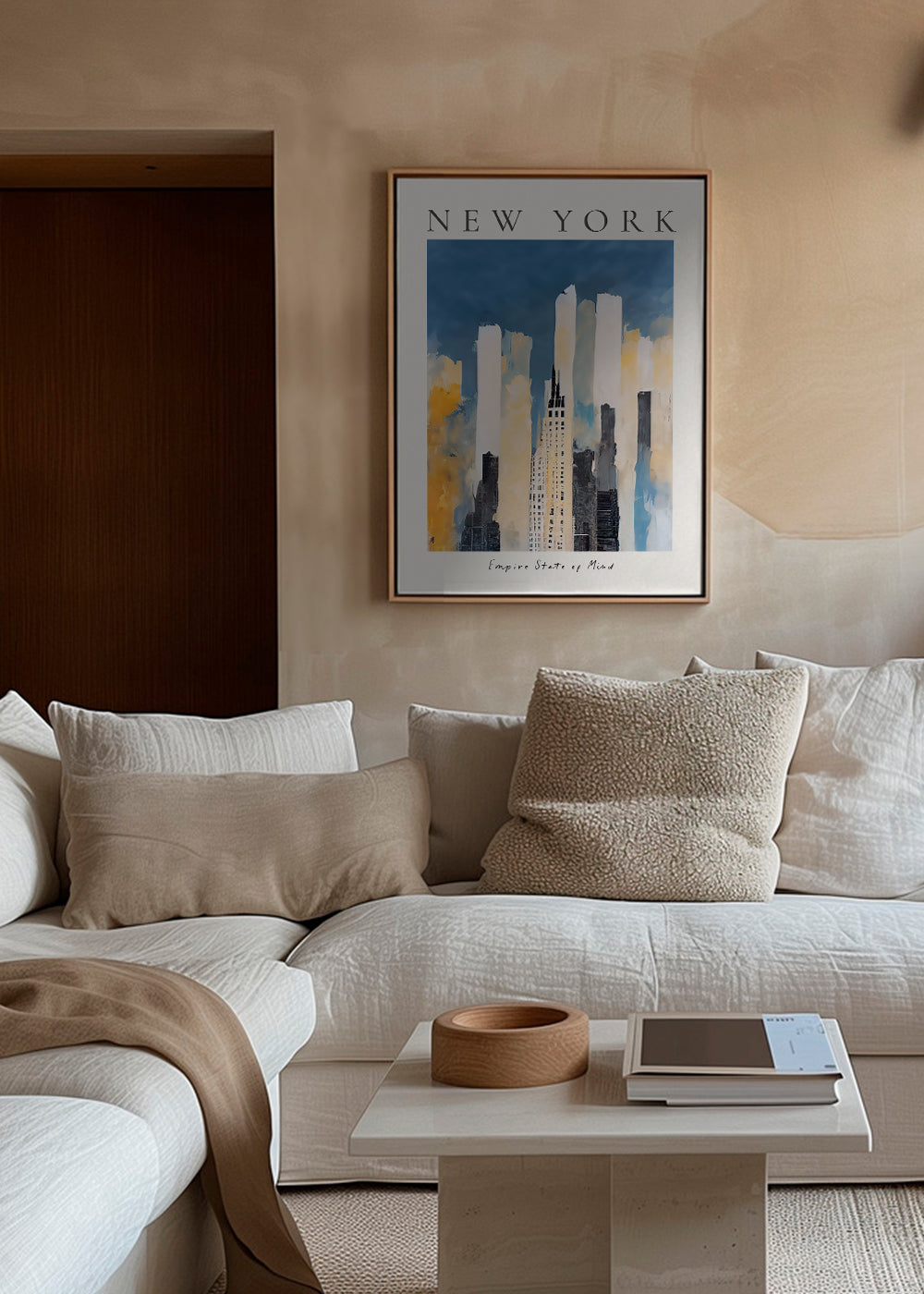 Rejseplakat New York skyline malerisk stil